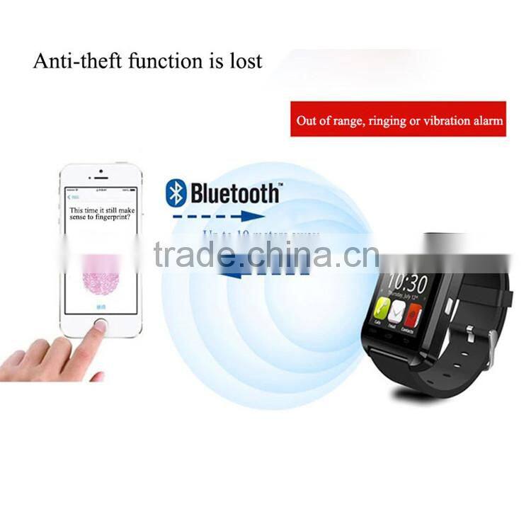 2016 New Bluetooth Smartwatches U8 Smart watch for IOS and Andriod Mobile Phone with bluetooth Wristwatch