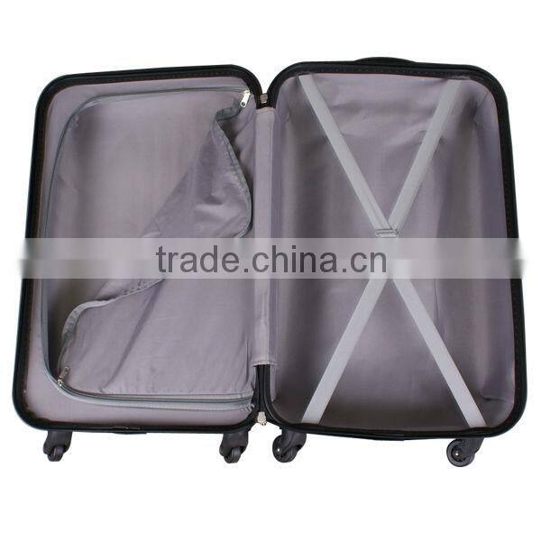 2014 china supplier abs/pc luggage trolley with retractable wheels,cheap designer luggage sets