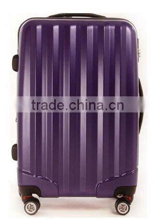 2015 china factory trolley case hot sell iron semitransparent ABS+PC carry-on luggage/carry-on travel bag/carry-on suitcase