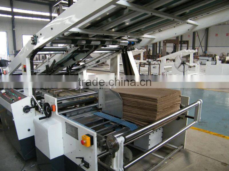JL-1 Series Semi automatic machine for card paper flute laminating/automatic flute laminating carton making machine