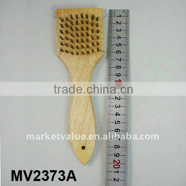 12" BBQ BRUSH WOODEN HANDLE
