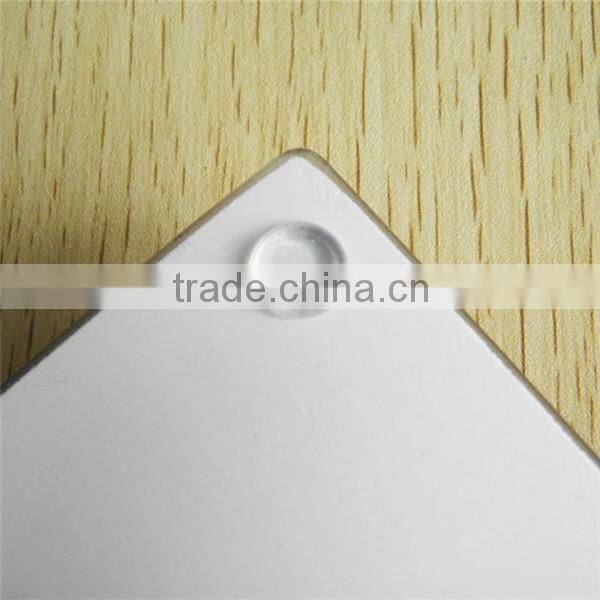 Square color tempered glass coasters with silicone mat