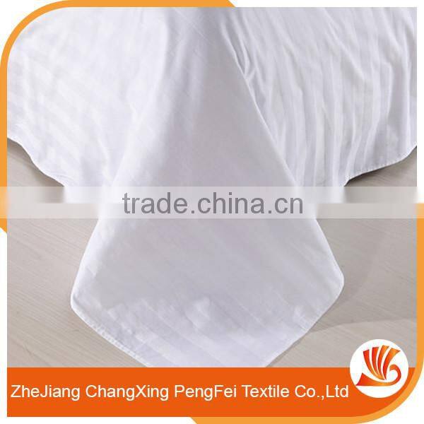 Nice feeling 100% polyester stripe dobby hotel bedding farbric
