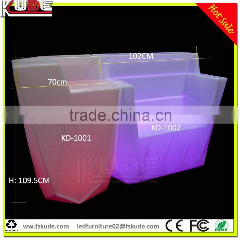 illuminated LED commercial wine bar counter for sale