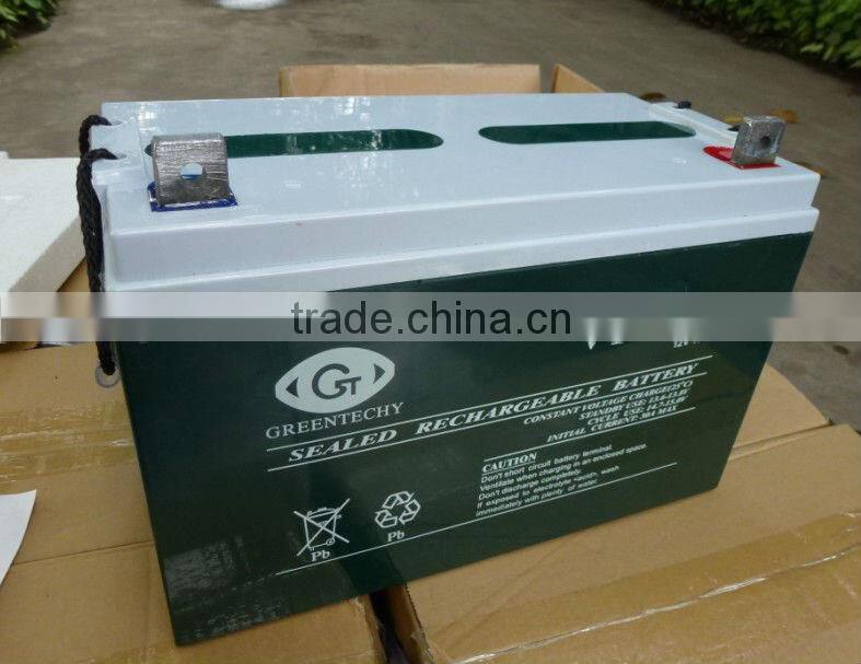 Battery for solar system and wind turbine system use