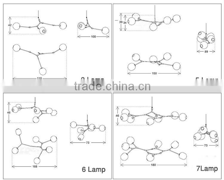 new Creative kirsite glass Pendant lights with glass ceiling lamps