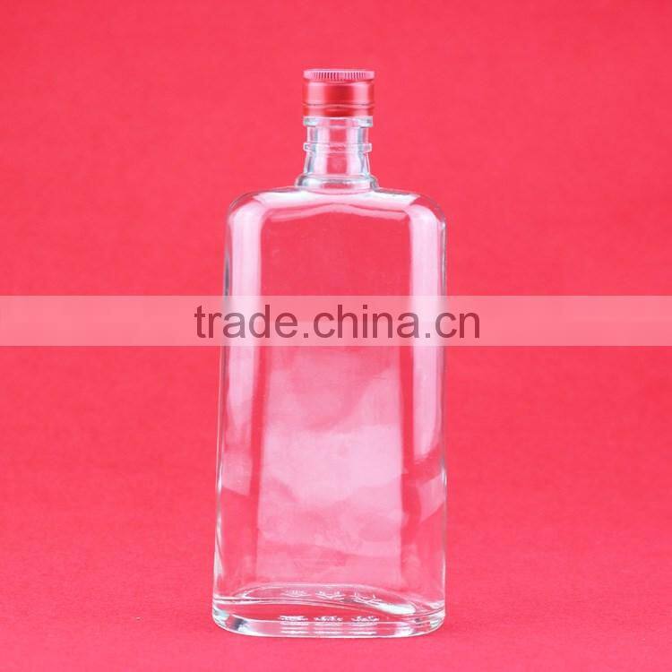 Various capacities 500ml helerogenic bottle spirited bottles the wood shape bottles