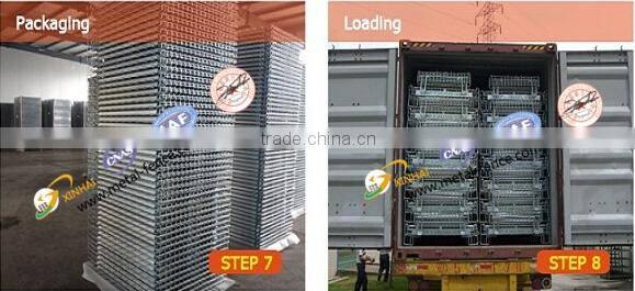 Warehouse Galvanized Welded Wire Storage Cage