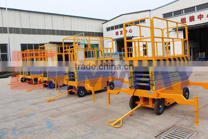 Professional hydraulic trailing scissor lift platform mobile for sale