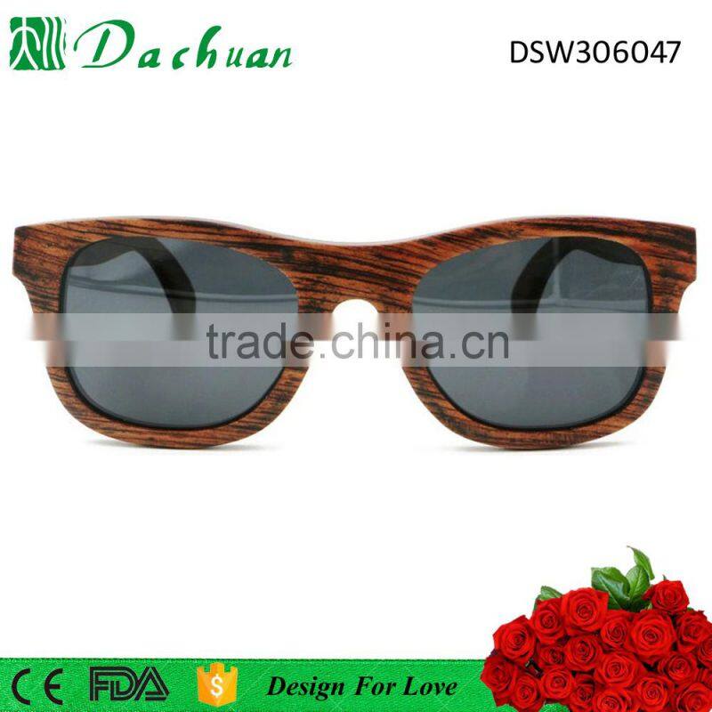 2016 new design good quality EU market ce wood sunglasses