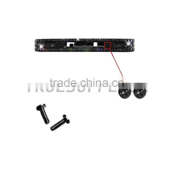 Brand new Black Diamond Middle Plate Housing Black 4S Mark for For Apple iPhone 4S