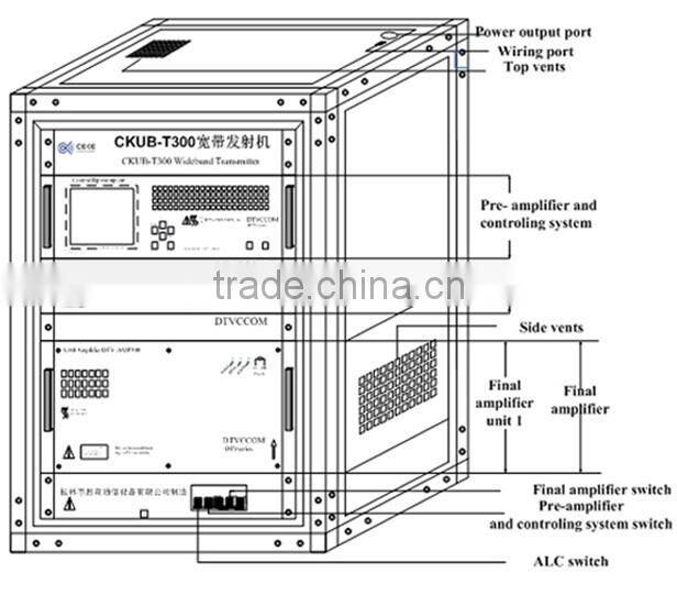 300W Digital TV signal transmitter