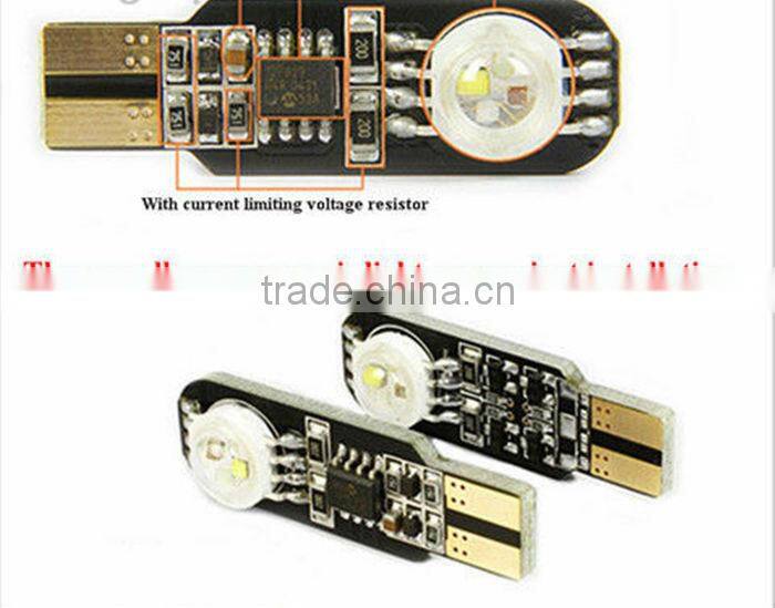 Multi-Color Strobe Lights T10 LED flash RGB Interior Lights Dashboard Lamps