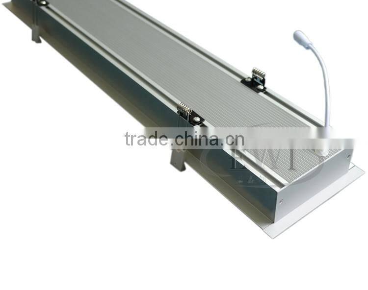 Factory new designed Anodized silver LED linear light for suspension light