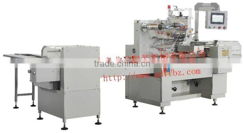 Single row biscuit tray-free packing machine