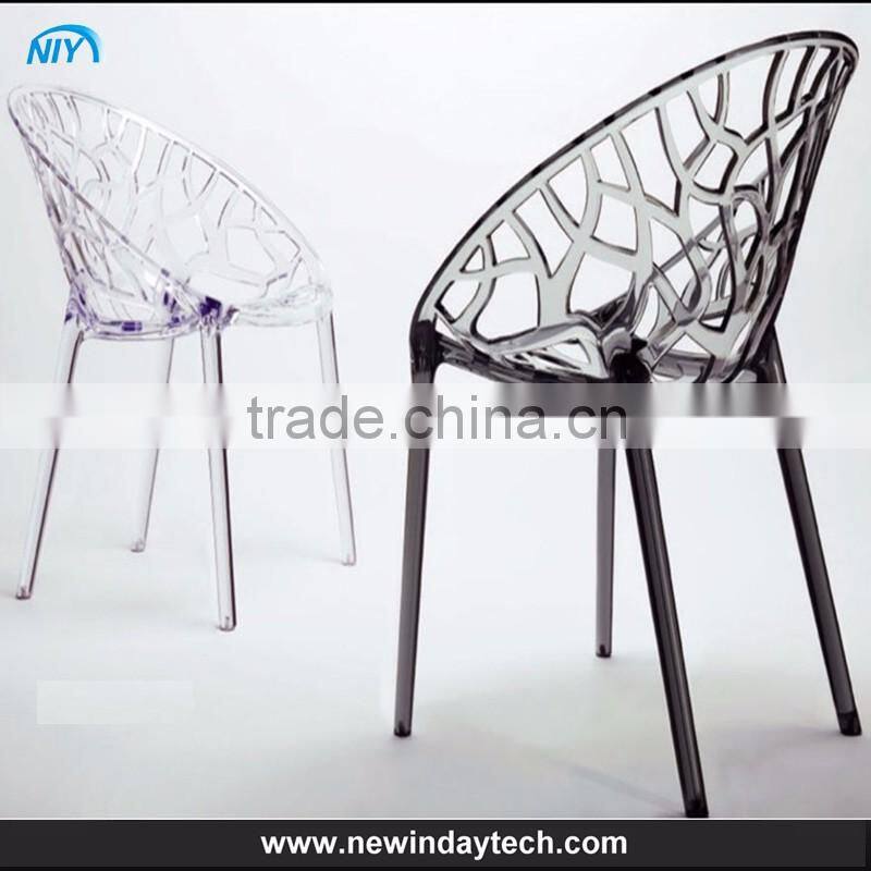 clear transparent acrylic pc dining modern plastic chair