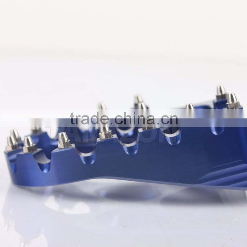 CNC Milled 7075 Aluminum Motorcycle Foot pegs for YZ 250 02-14