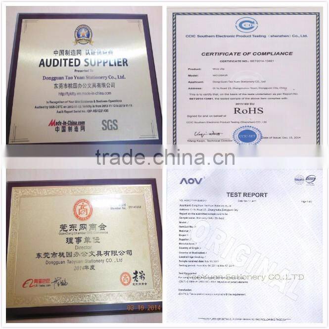 environmentally friendly office binding clip metal 4 ring mechanism