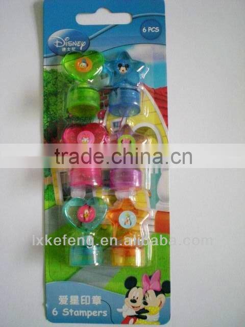 Heart and mark shaped valentine stamp set