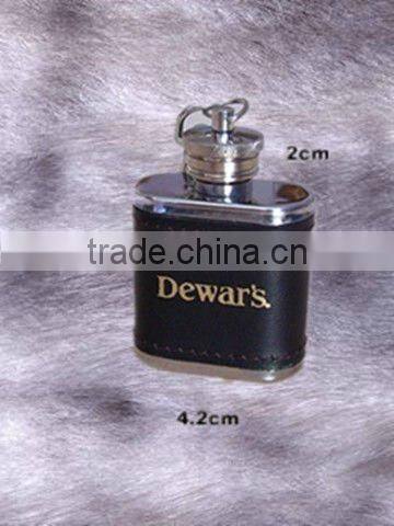 totally skin-wrapped series1OZmini stainless steel hip flask