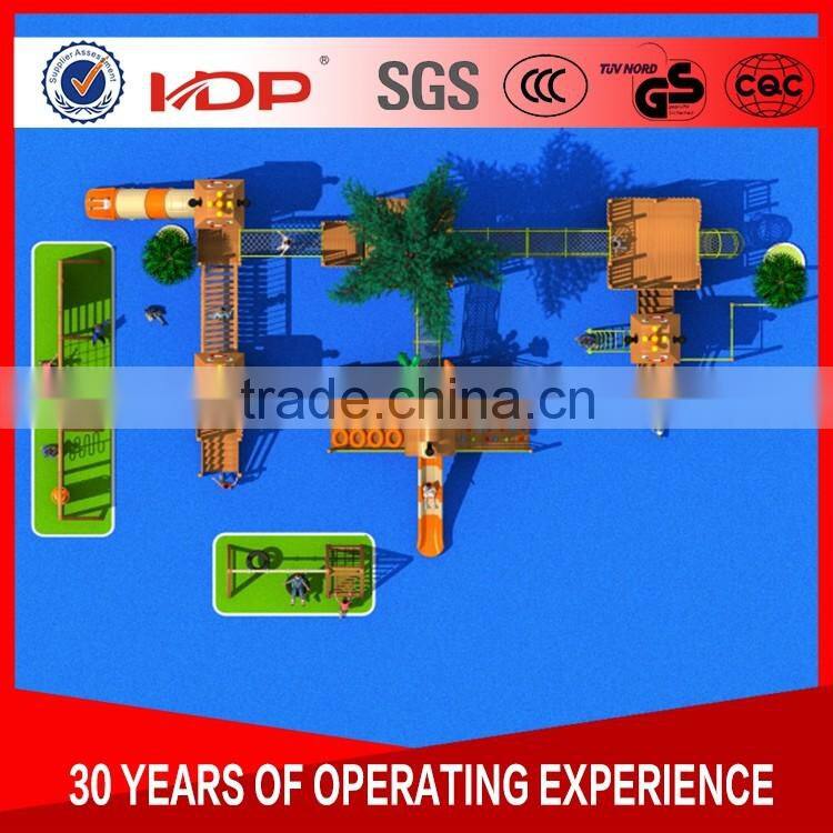 New product creative outdoor wooden playground equipment price