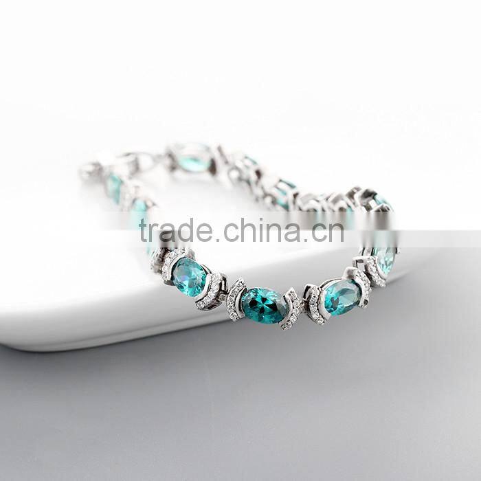 2016 Wholesale Latest Design 925 Silver Lovans Jewelry Stone Bracelet