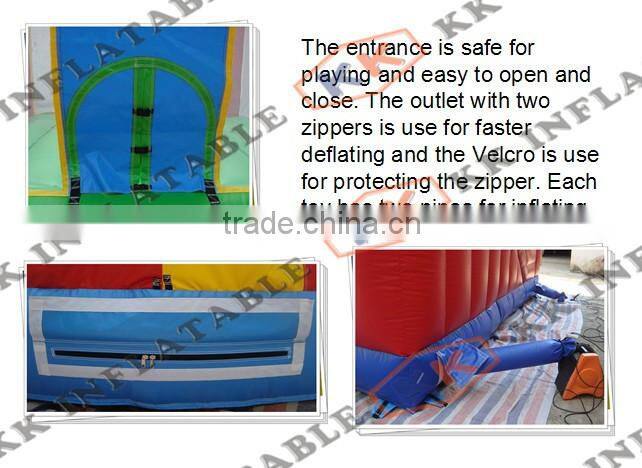 Cheap Jungle double inflatable slips n slides water games factory supply