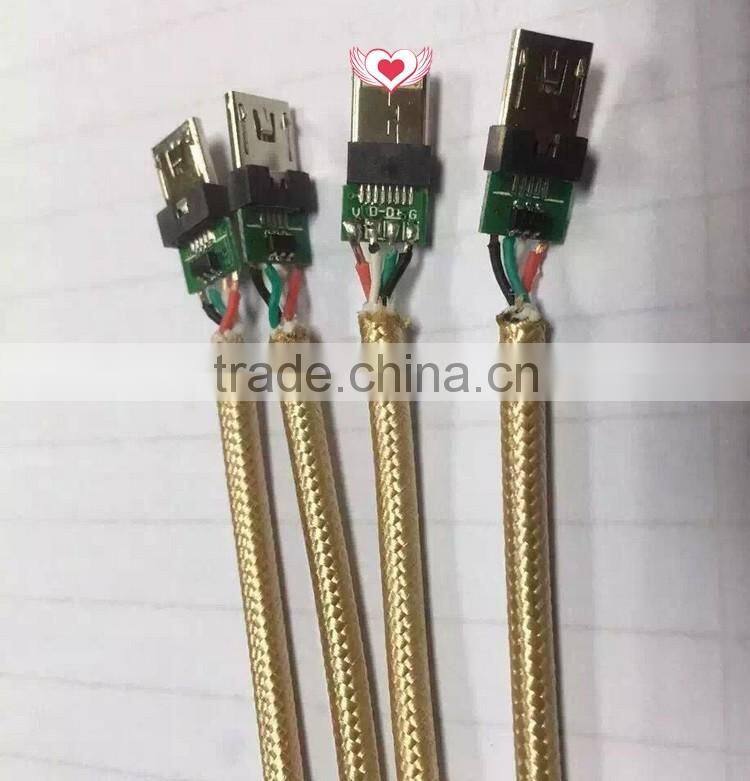 Factory direct selling price 2 in 1 usb data cable