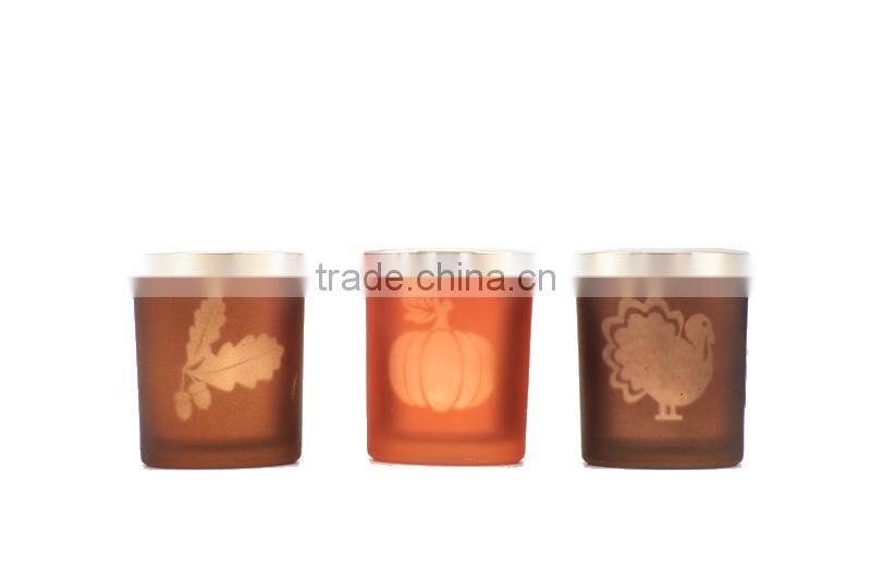 garden decoration glass bubble candle holder