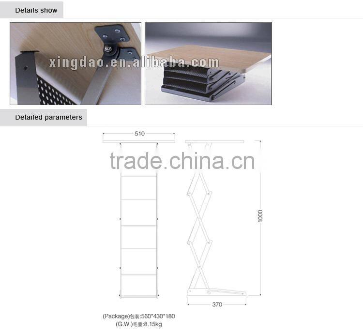 Aluminum Literature rack with board