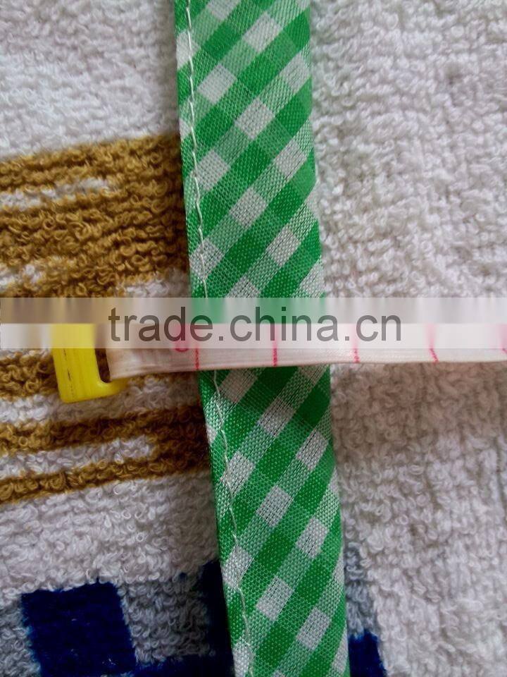 green check border terry cotton towel with pigment printing waist apron