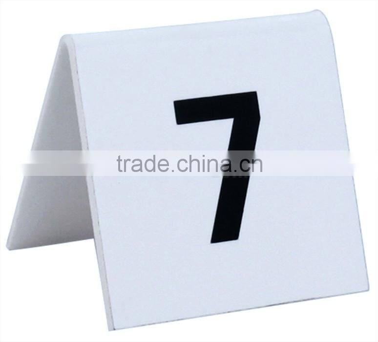acrylic table number stand