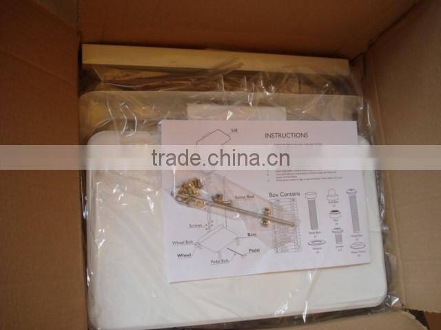 Sack holder with four wheels and floorstanding, freestanding mobile sack holder