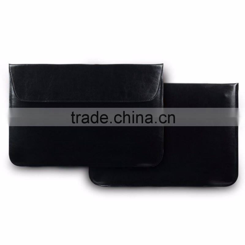 2016 Luxury classical mini/ultra-thin envelope Crazy horse PU cover sleeve for Apple MacBook Air 11 13 15