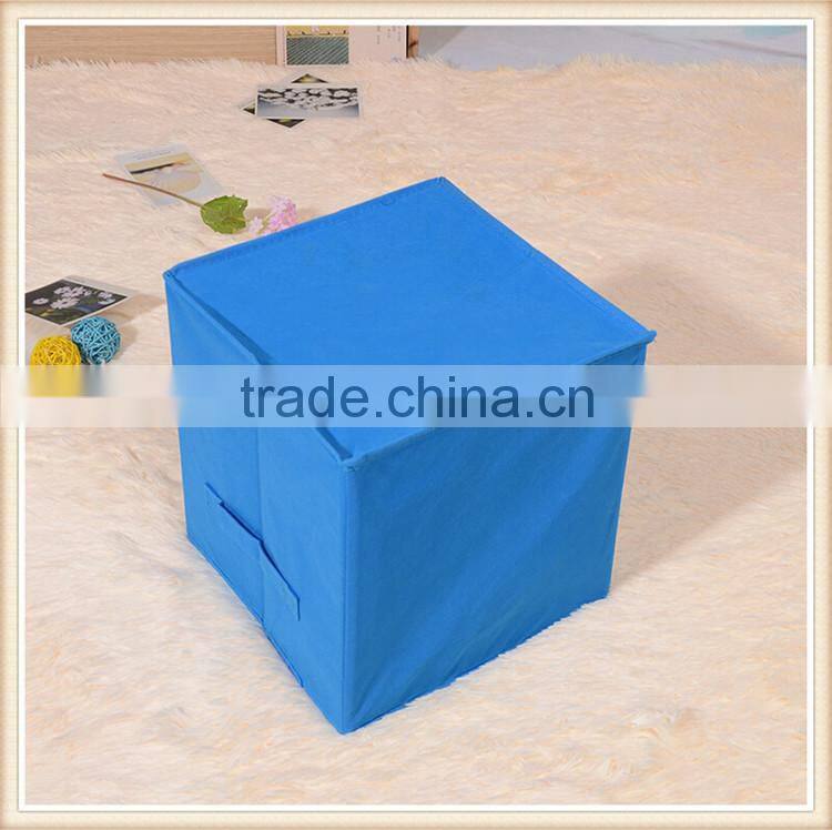 Non woven fabric foldable closet storage box without lid