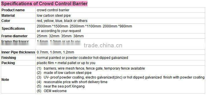 Yellow used road safety barrier, stage barrier