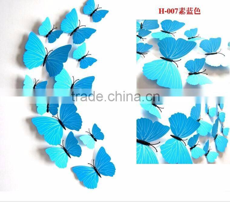 Best price all kinds PVC wall stickers butterfly 3d butterfly wall sticker For Sales