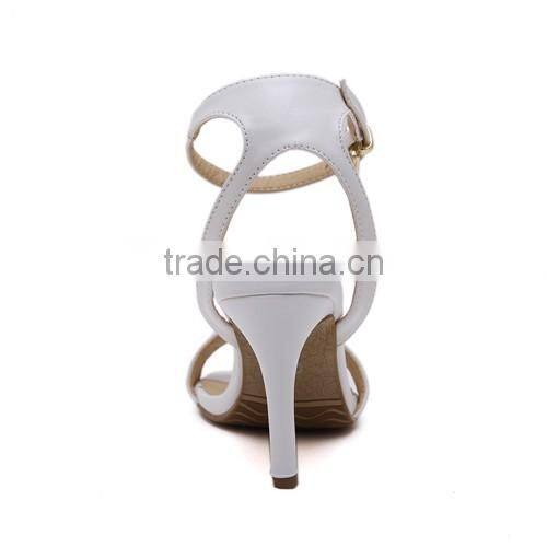 white sandals newest designs high quality shoes 2016 PL1696