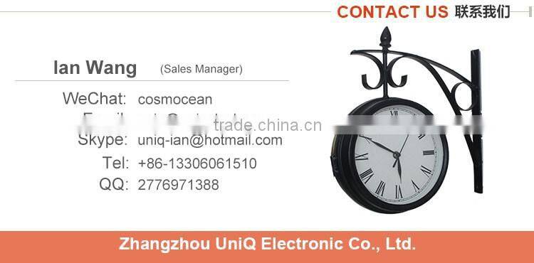 Aluminium station wall clock