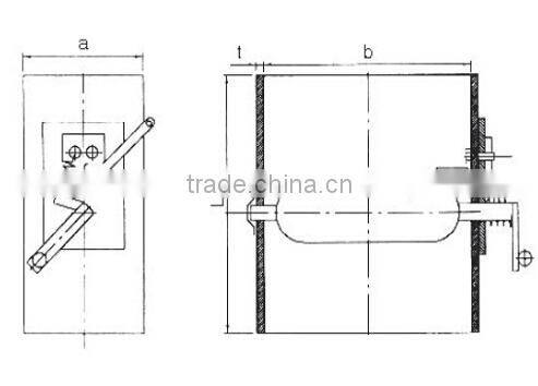 HVAC electrical flat fire damper