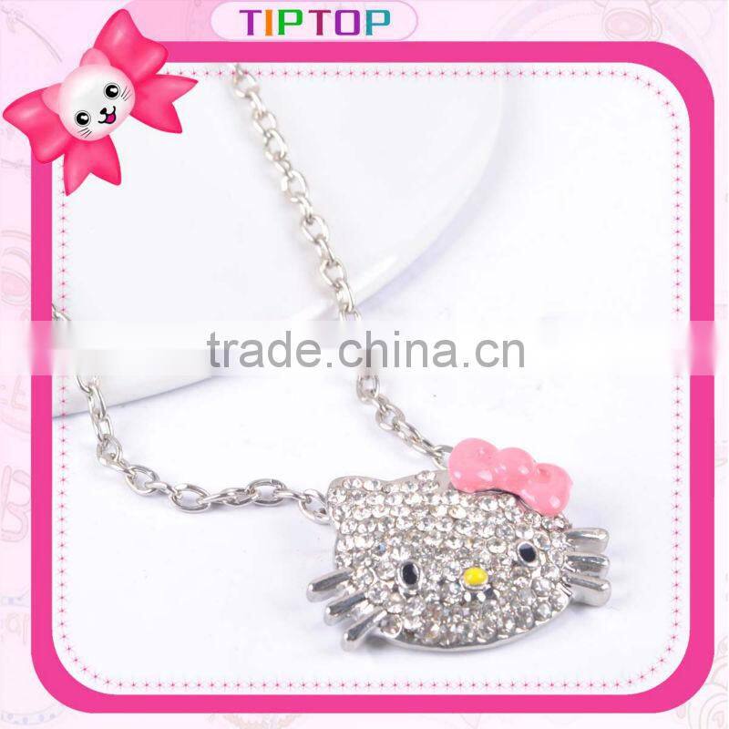 Christmas gifts hello kitty diamond pendant necklace