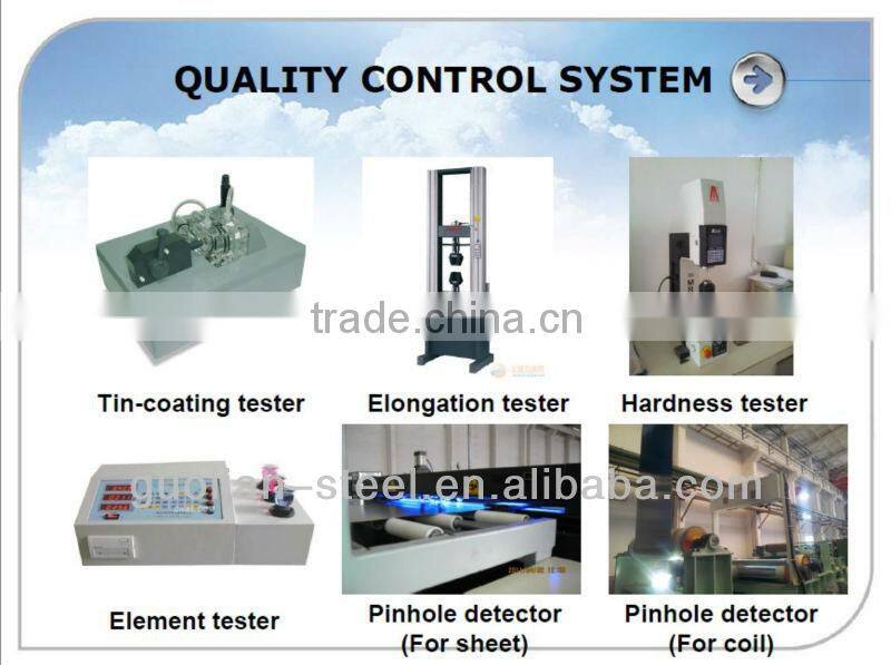 Tinplate and TFS for Tin can