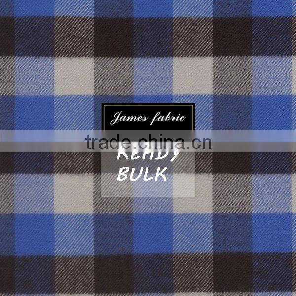 James ready two side brushing 30%tencel check fabric for shirts