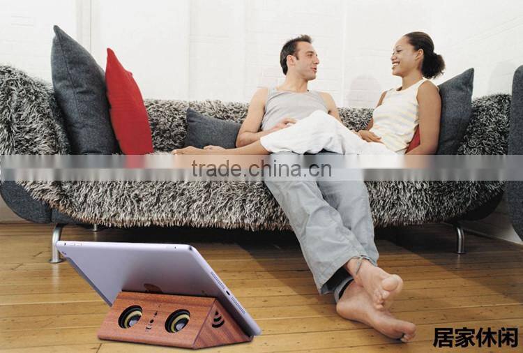 Hot no bluetooth pure wooden sensor speaker wireless for ipad and phones