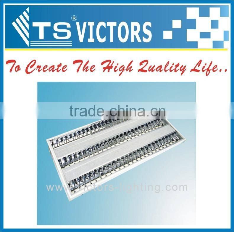 T8 Fluorescent lighting 3x18w grid lighting fixture 3x36w louver fitting grille lamp