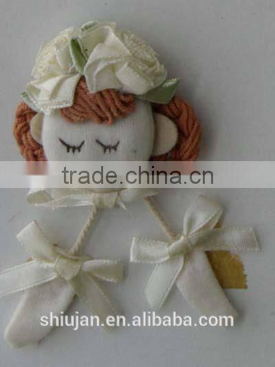 Fancy garment accessory cloth doll/ knitting patterns toy on children clothing