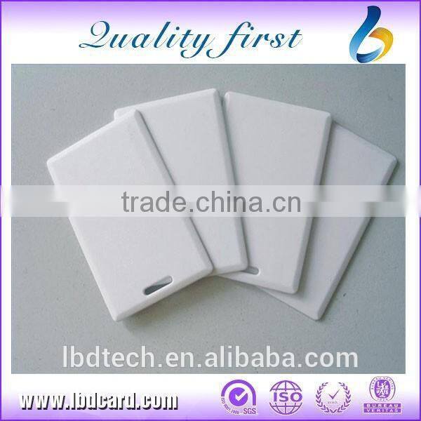 White Blank Unique 125 KHz EM4200 ID Badges with UID Printing