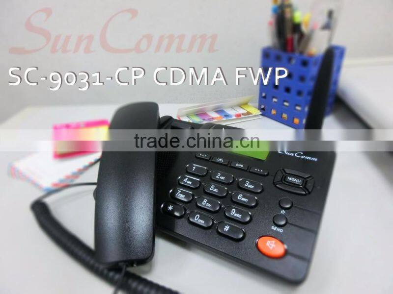 SC-9031-CP Hand-free Speed dial with single sim CDMA Fixed Wireless Phonee corded