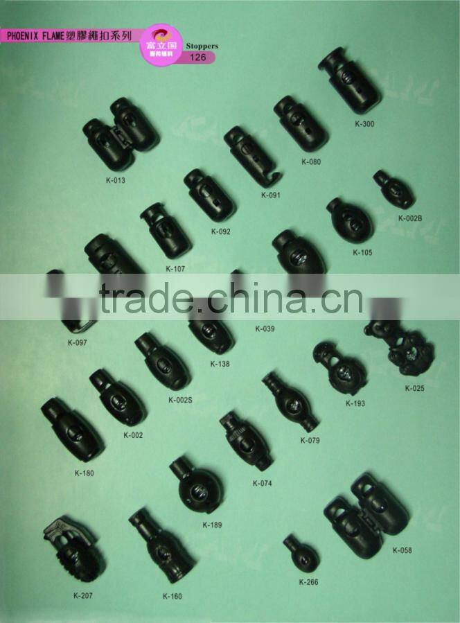 cheap plastic spring cord end lock