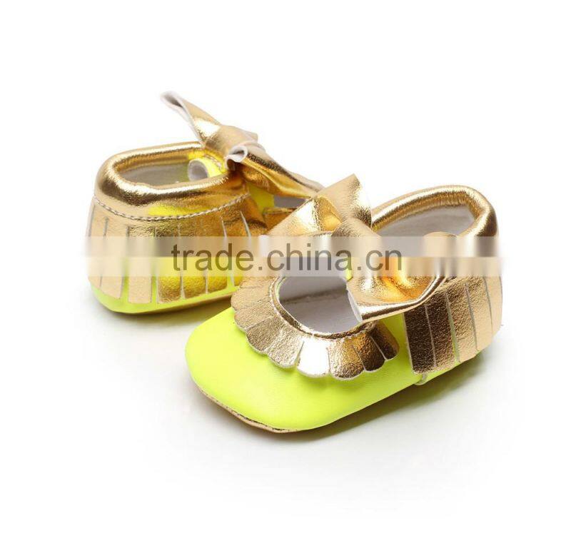 Excellent Design Fashion Simple Cheap price colorful leather babyshoes